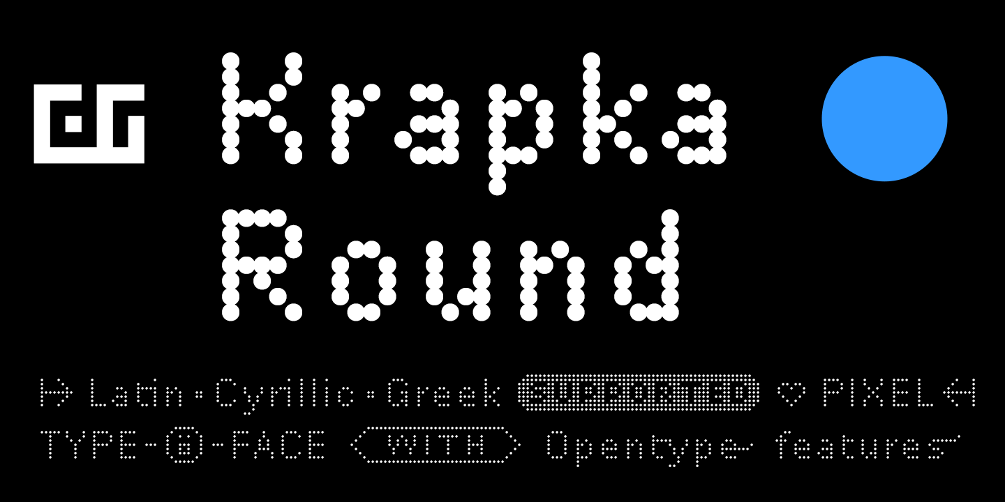 DR Krapka Round Extra Bold Font preview